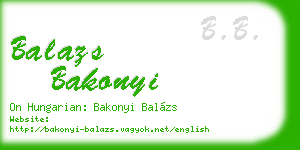 balazs bakonyi business card
